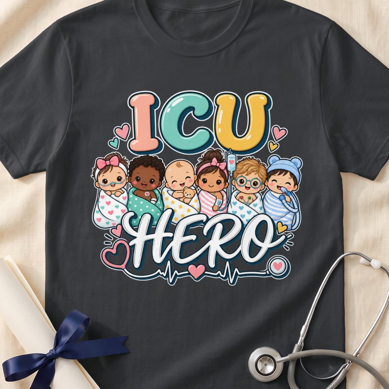 "ICU Hero" Adorable Babies T-Shirt