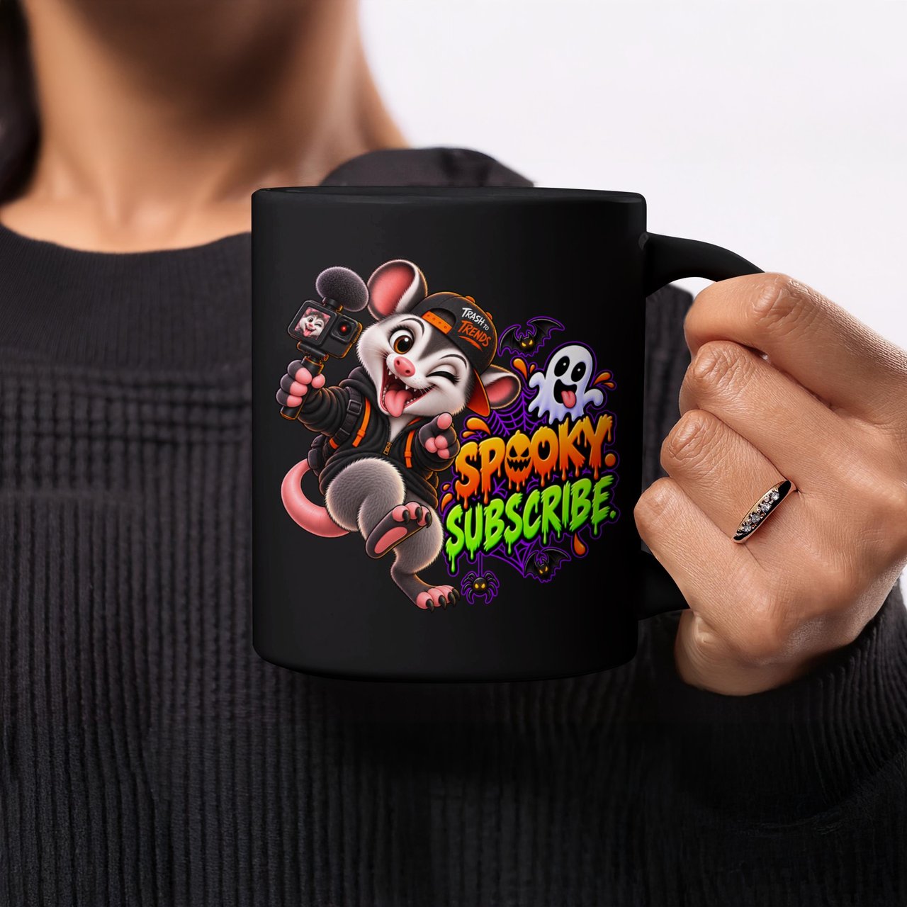 Spooky Subscribe Possum Mug