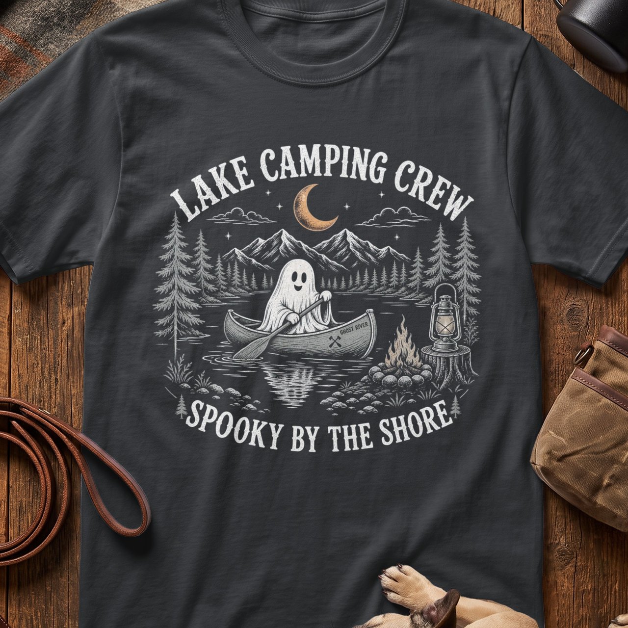 Lake Camping Crew Spooky Shore Tee
