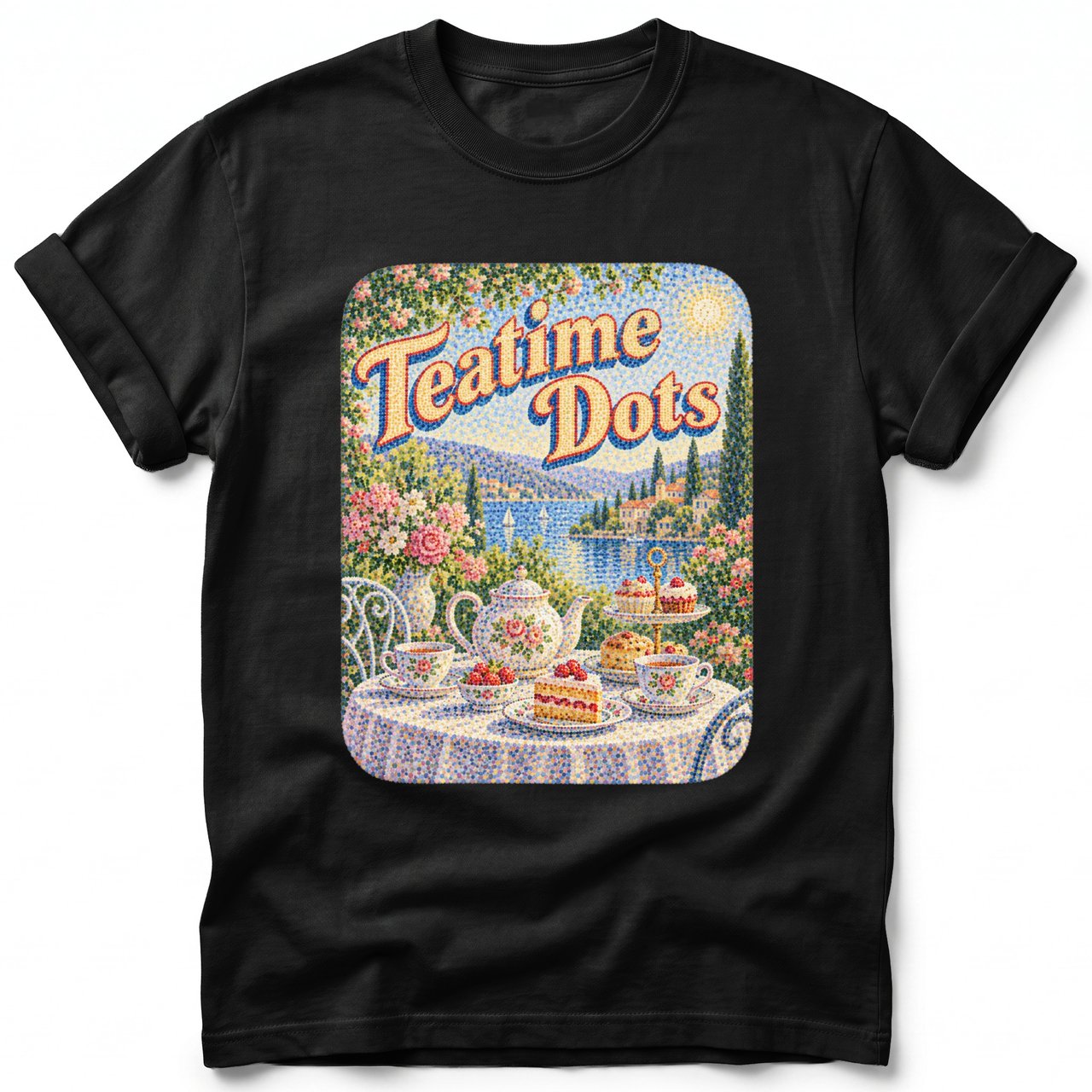 Teatime Dots ~ Comfort Colors Premium Tee
