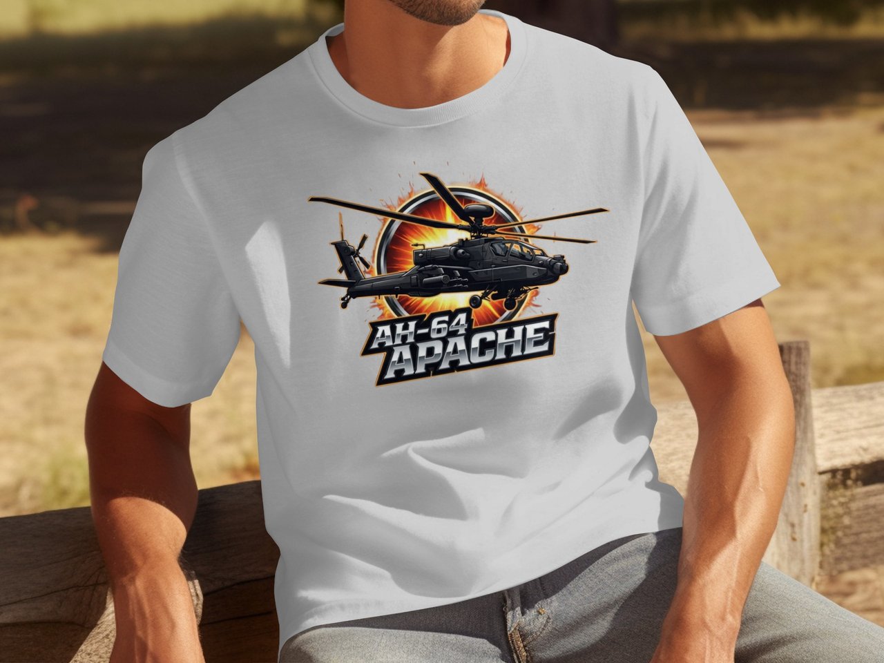 AH-64 Apache Helicopter T-Shirt, Military Aviation Shirt, Attack Chopper Graphic Tee, Army Veteran Pilot Gift, Air Force Combat Top