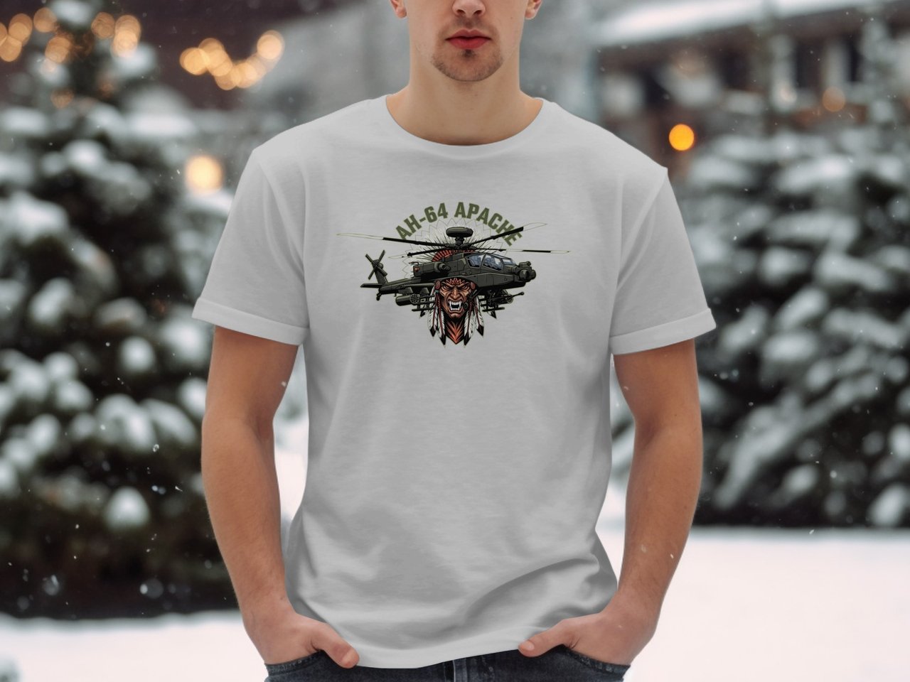 AH-64 Apache Helicopter Shirt, Military Aviation T-Shirt, Army Veteran Gift, Combat Chopper Graphic Tee, Attack Helicopter Pilot Apparel