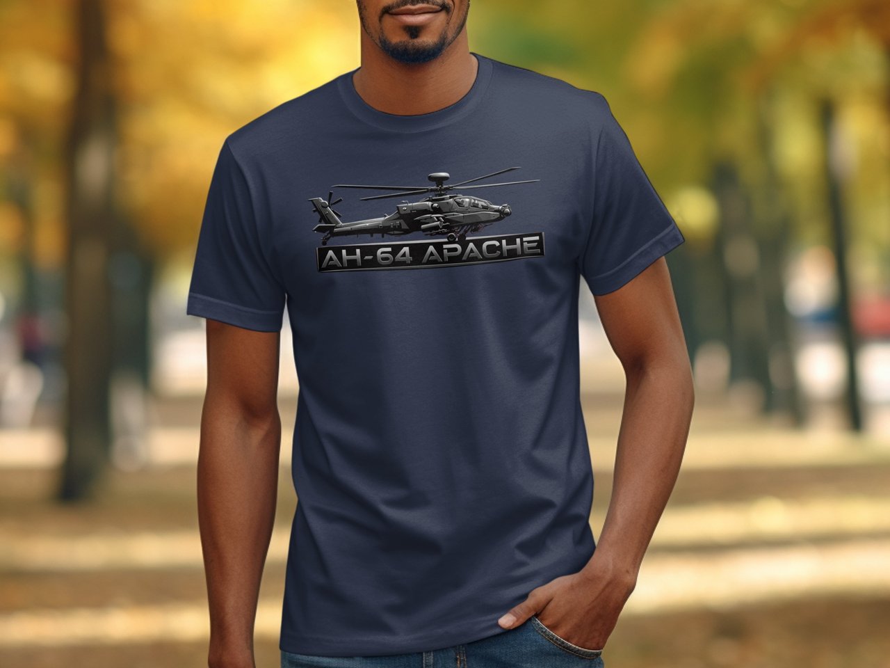 AH-64 Apache Helicopter T-Shirt, Military Aviation Graphic Tee, Army Veteran Pilot Shirt, Attack Chopper Gift for Him, Flight Enthusiast Top