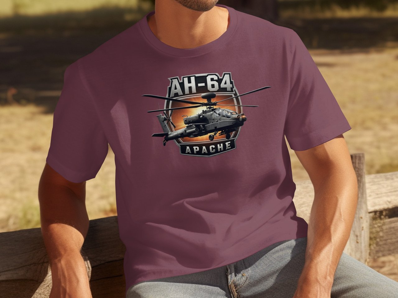AH-64 Apache Helicopter T-Shirt, Military Aviation Shirt, Attack Chopper Graphic Tee, Army Aviator Pilot Gift, Aircraft Veteran Apparel