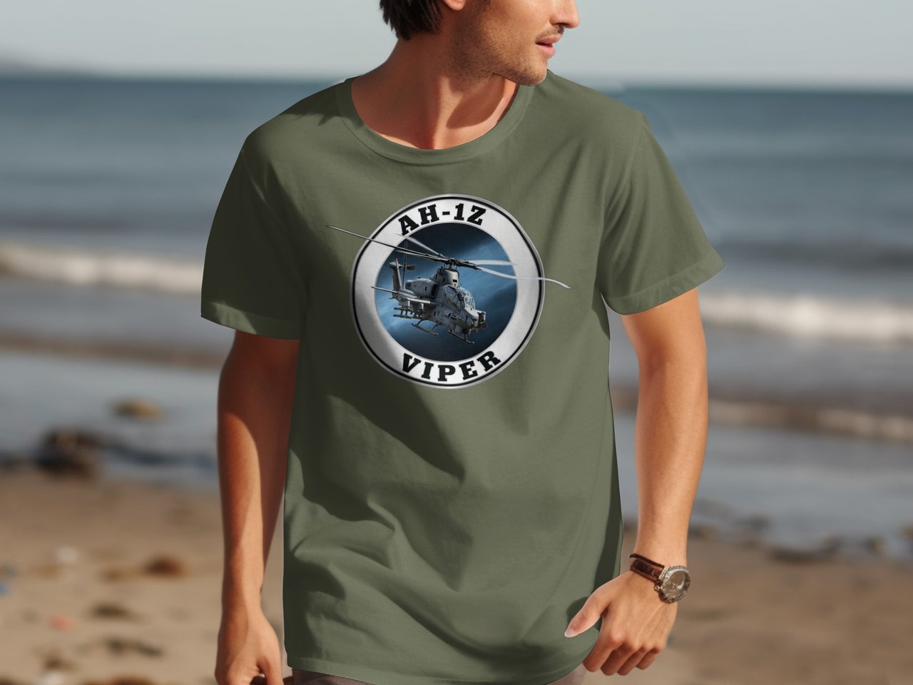 AH-1Z Viper Helicopter Shirt, Military Aviation T-Shirt, Attack Chopper Graphic Tee, Veteran Gift for Him, Flight Crew Pilot Clothes