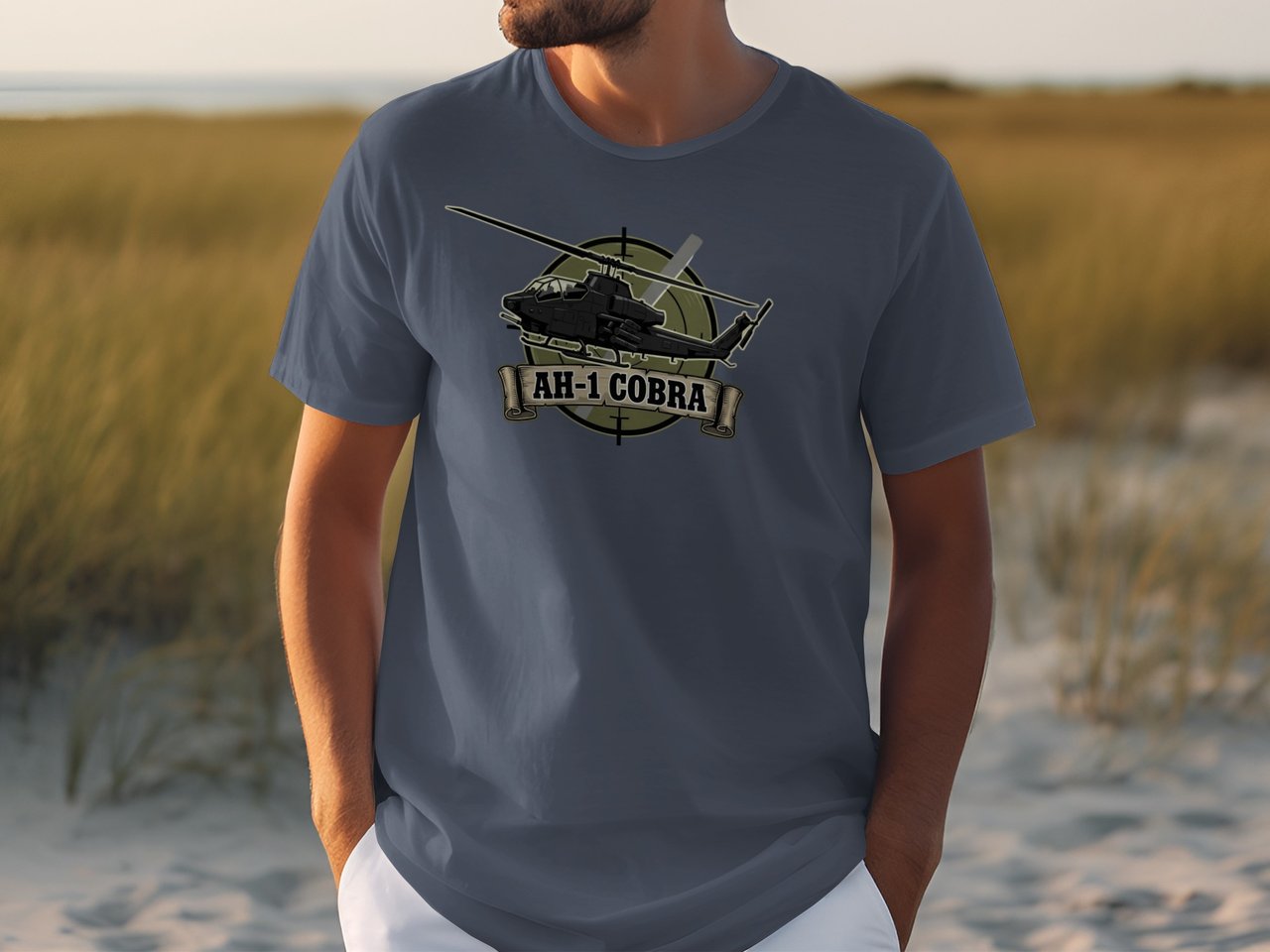 AH-1 Cobra Helicopter T-Shirt, Military Aviation Graphic Tee, Attack Gunship Pilot Shirt, Army Veteran Gift, Warbird Aircraft Apparel