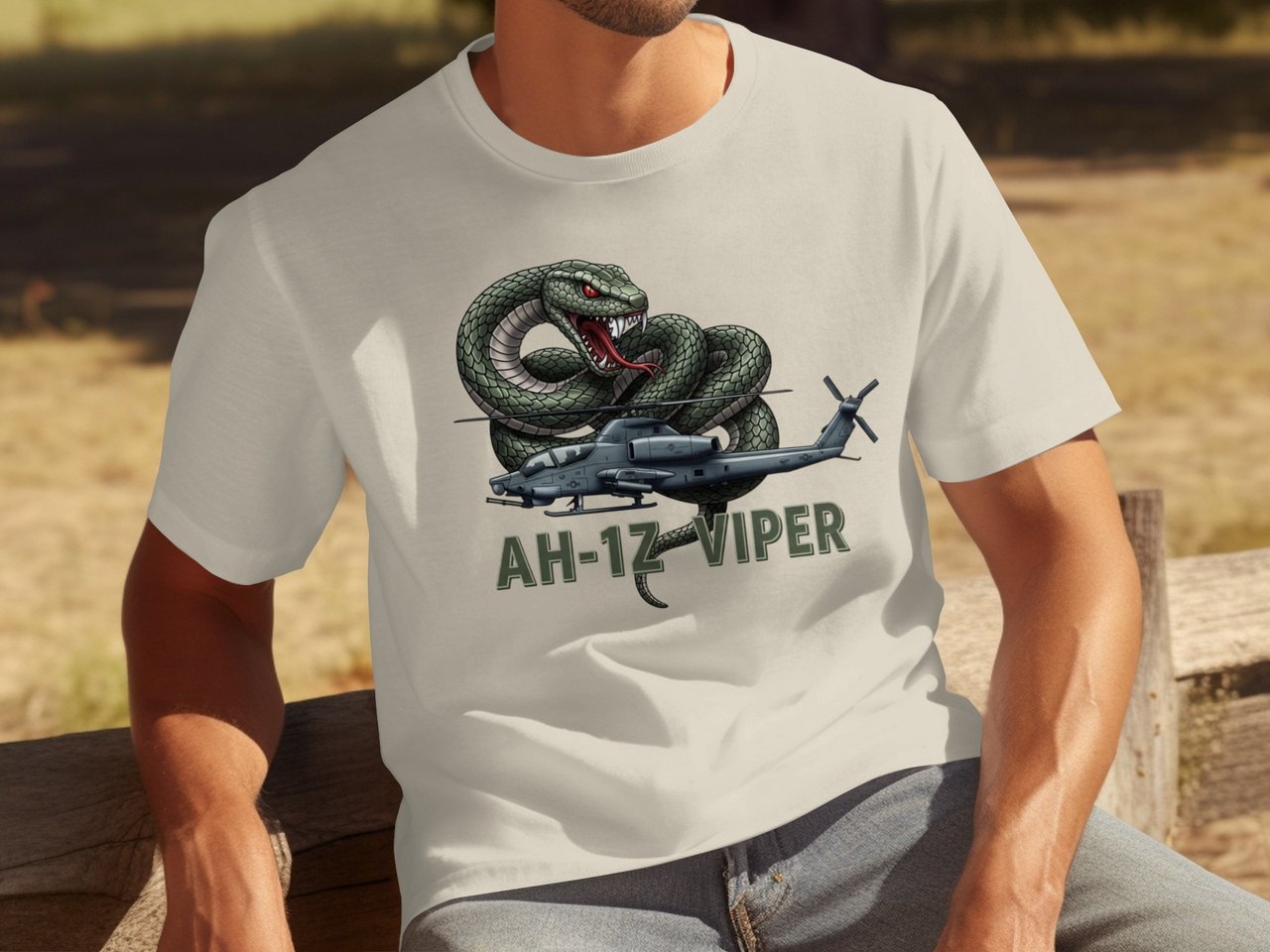 AH-1Z Viper Helicopter T-Shirt, Military Aviation Shirt, Attack Chopper Graphic Tee, Veteran Pilot Gift, Tactical Aircraft Shirt