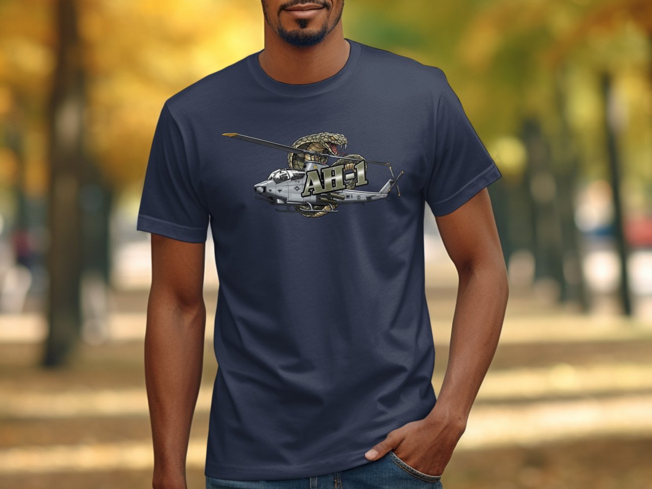AH-1 Cobra Helicopter Shirt, Tactical Military Gunship Graphic Tee, Aviation Veteran Gift, Pilot Streetwear Attack Chopper T-Shirt for Men