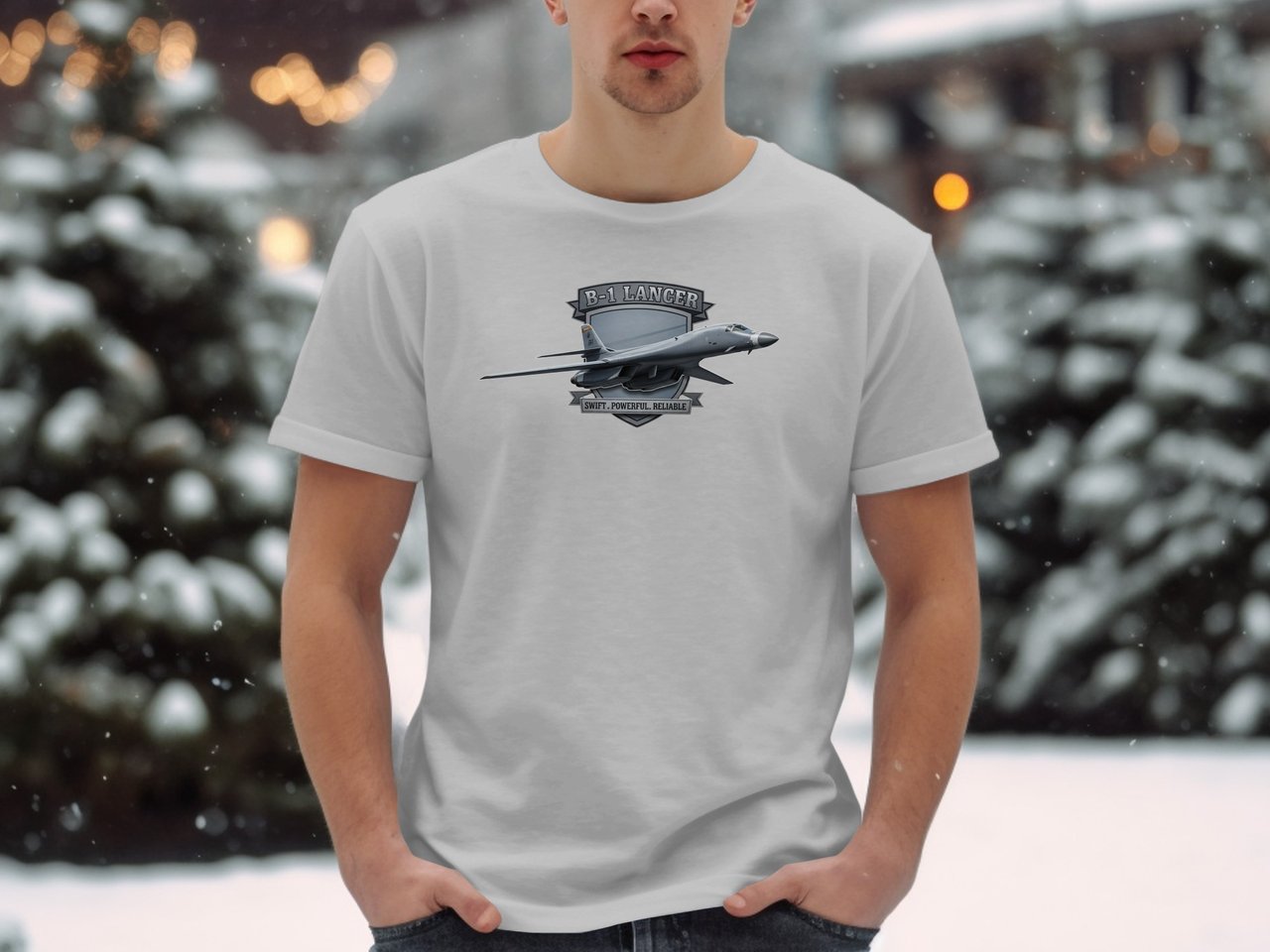 B1 Lancer Bomber T-Shirt, Military Aviation Jet Graphic Tee, Air Force Veteran Gift, Supersonic Airplane Pilot Shirt, Gift for Him