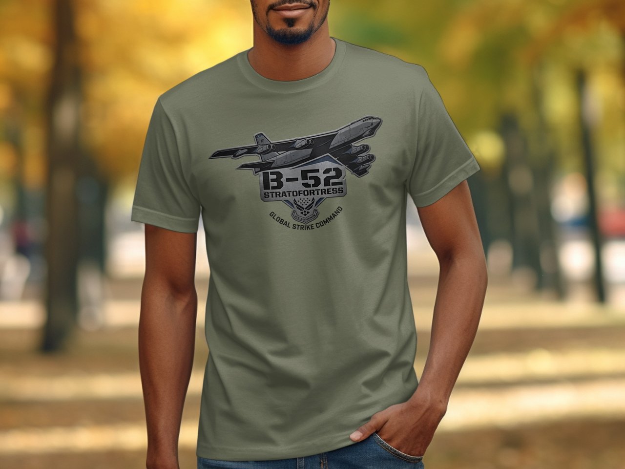 B-52 Stratofortress T-Shirt, Military Bomber Airplane Shirt, Air Force Pilot Graphic Tee, Veteran Gift for Him Aviation Top