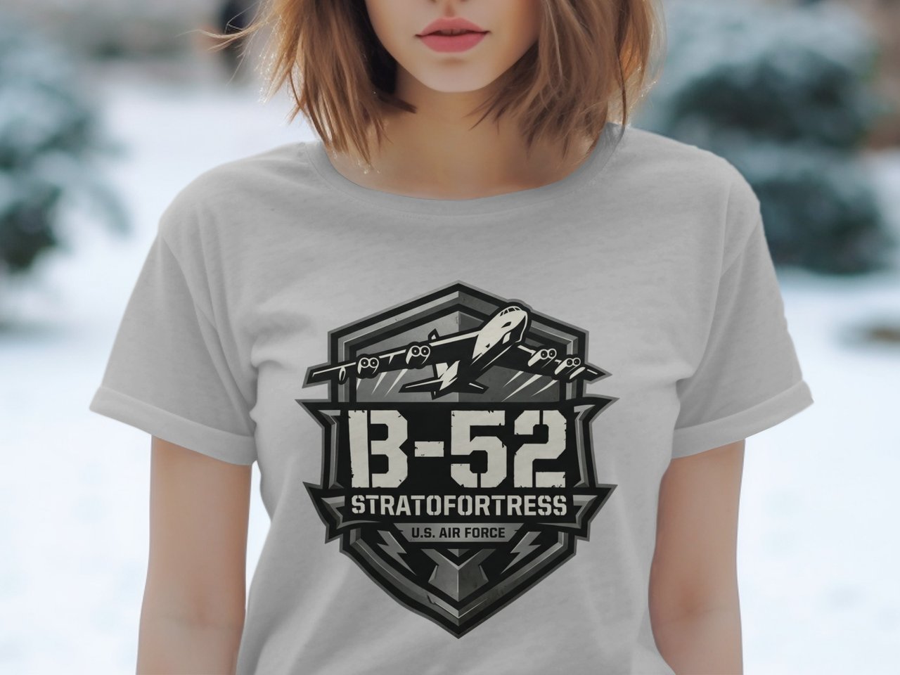 B-52 Stratofortress T-Shirt, US Air Force Military Airplane Shirt, Aviation Veteran Tee, Retro Bomber Plane Graphic Shirt, Gift for Veteran