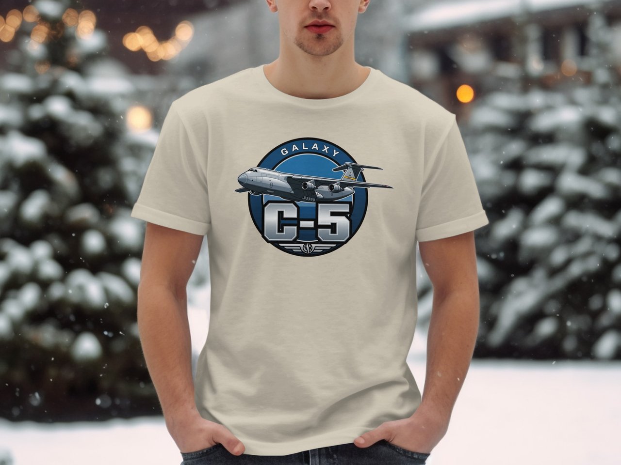 C-5 Galaxy T-Shirt, Military Airplane Graphic Tee, Cargo Plane Aviator Shirt, Air Force Veteran Gift, Vintage Aviation Crew Apparel