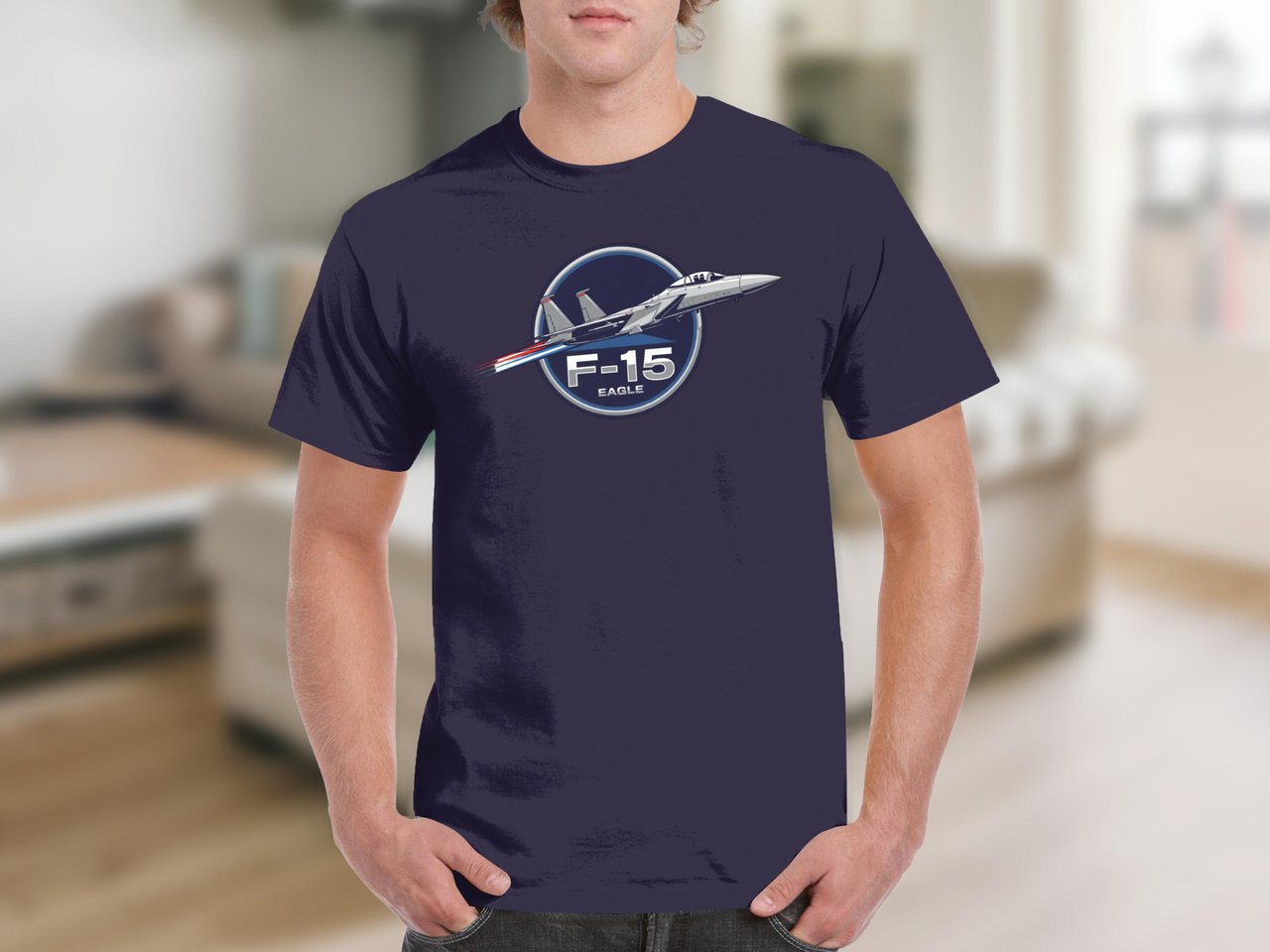 F-15 Eagle Fighter Jet T-Shirt, Military Aviation Pilot Graphic Tee, Jet Aircraft Air Force Veteran Gift, Airplane Enthusiast Retro Shirt