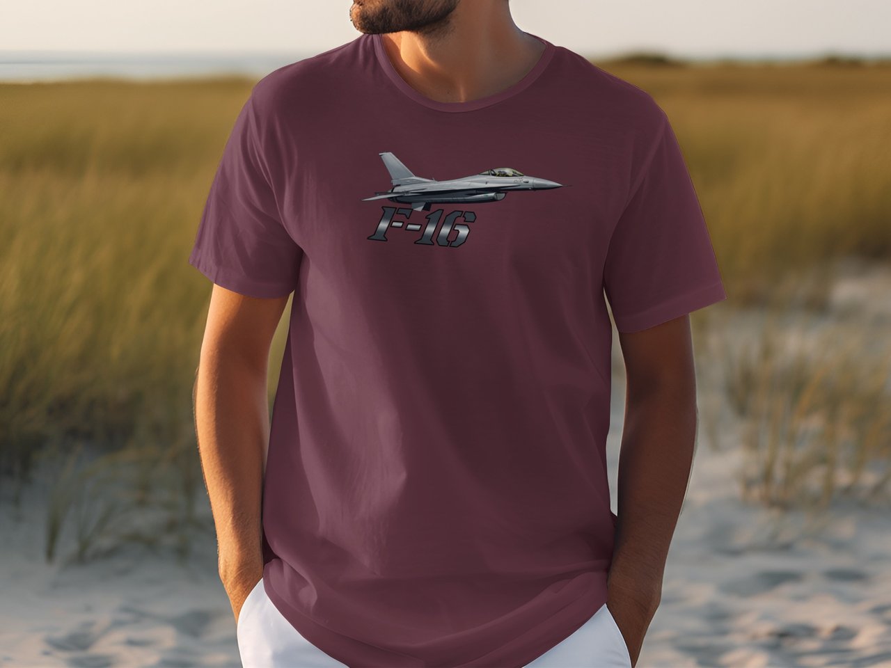 F-16 Fighter Jet Shirt, Aviation Graphic Tee for Men, Military Aircraft Pilot T-Shirt, Airplane Lover Gift, Air Force Veteran Top