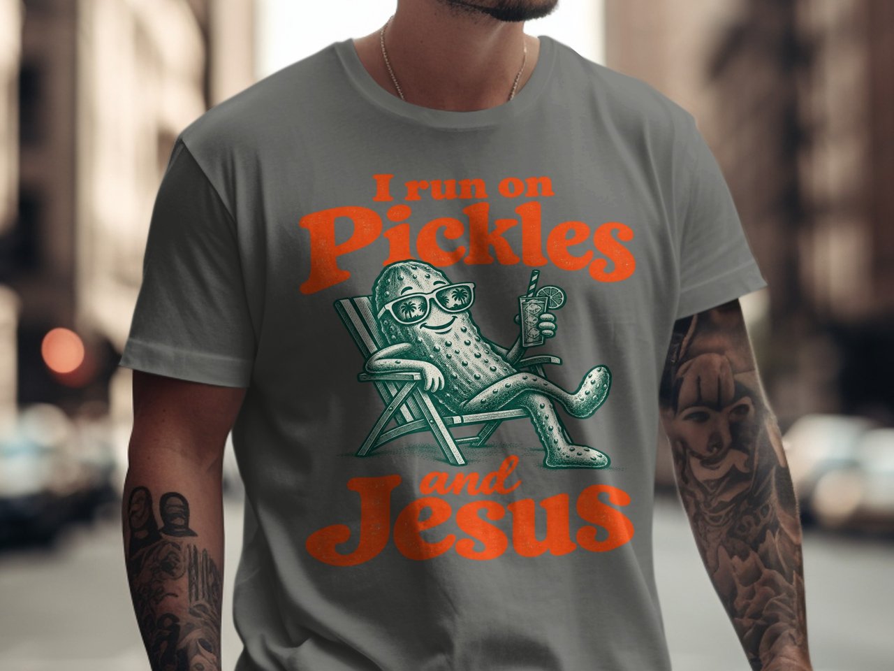 I Run on Pickles and Jesus Tee