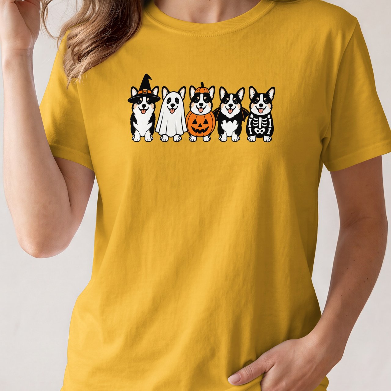Halloween Corgi Crew Tee