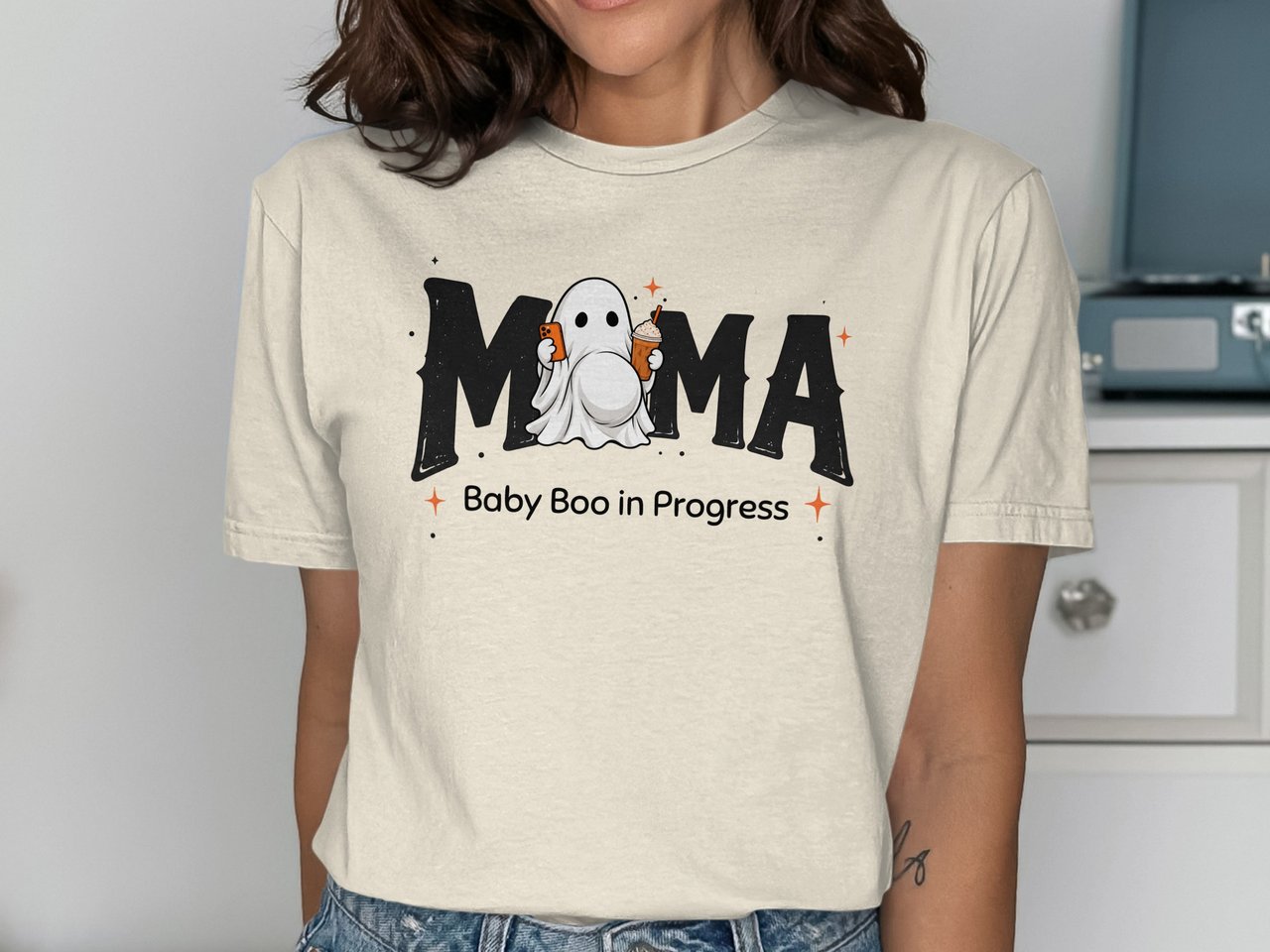 Mama Baby Boo in Progress Tee