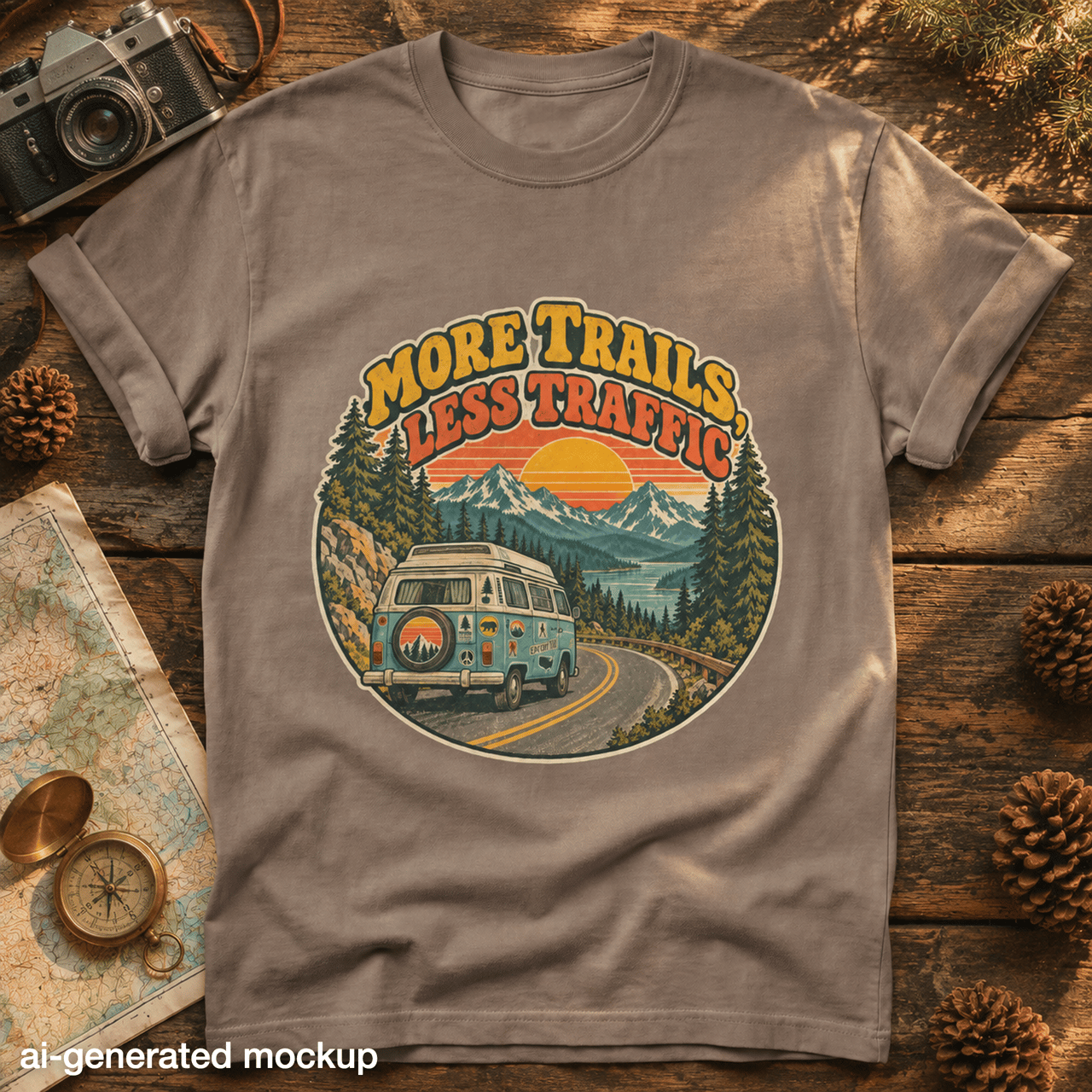 More Trails Less Traffic Tee