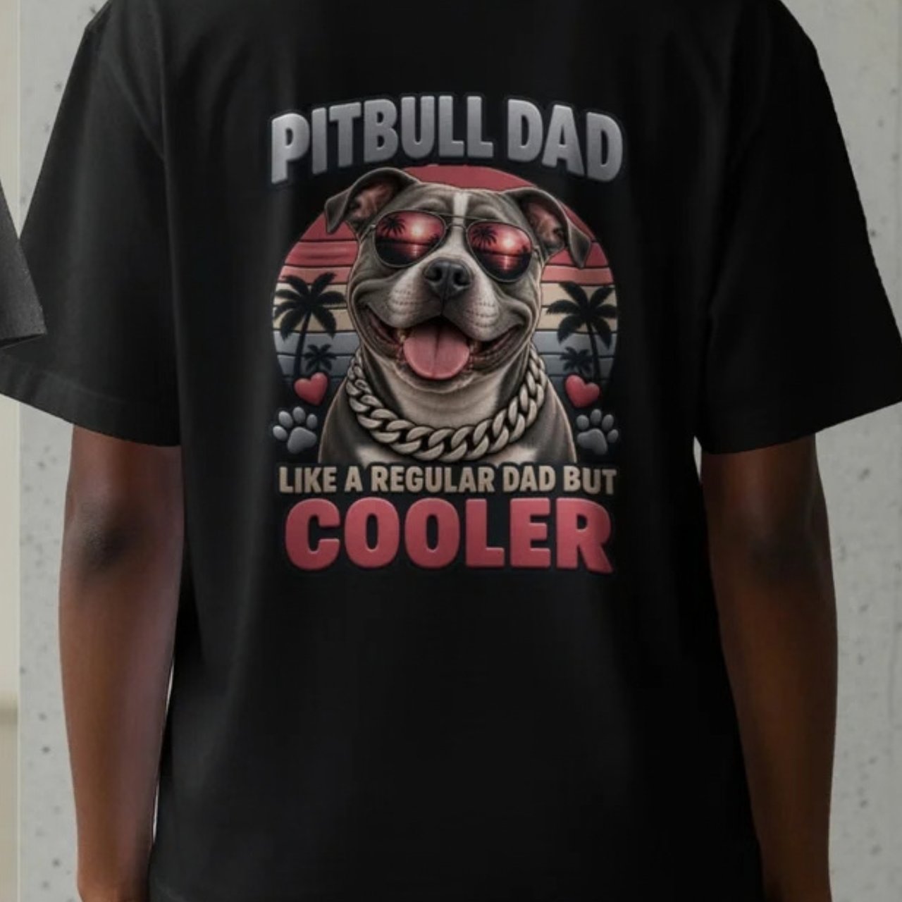 Gold Bully Dog Graphic Tee