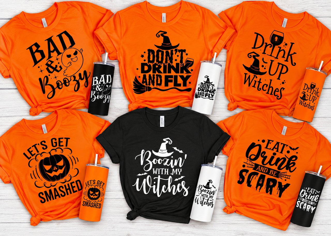 Halloween Drinking Tee or Tumblers