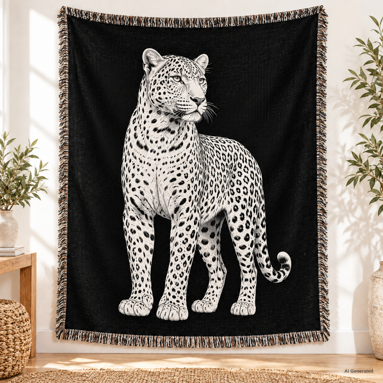 Vintage Leopard Blanket