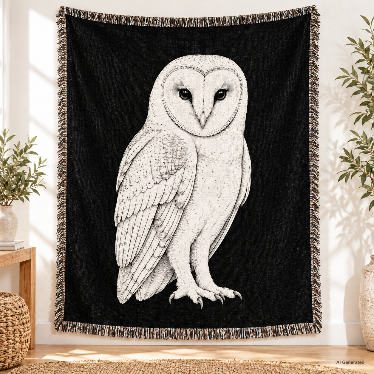 Barn Owl Blanket
