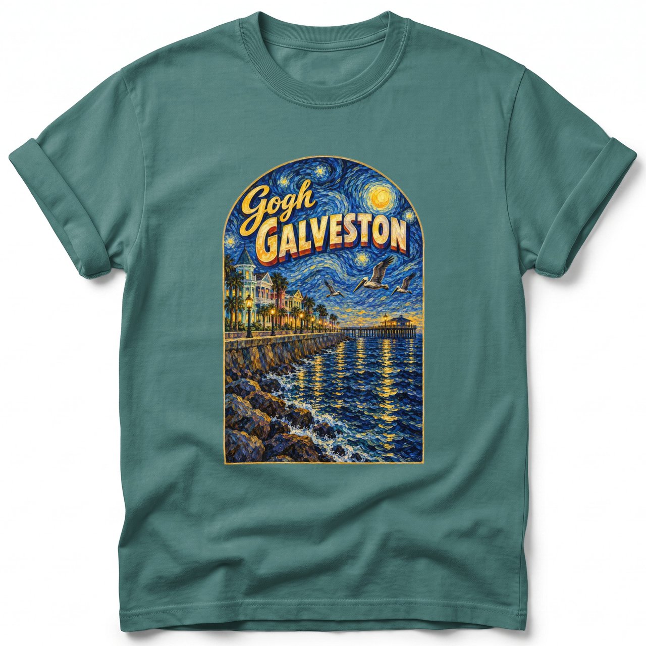 Gogh Galveston ~ Comfort Colors Premium Tee