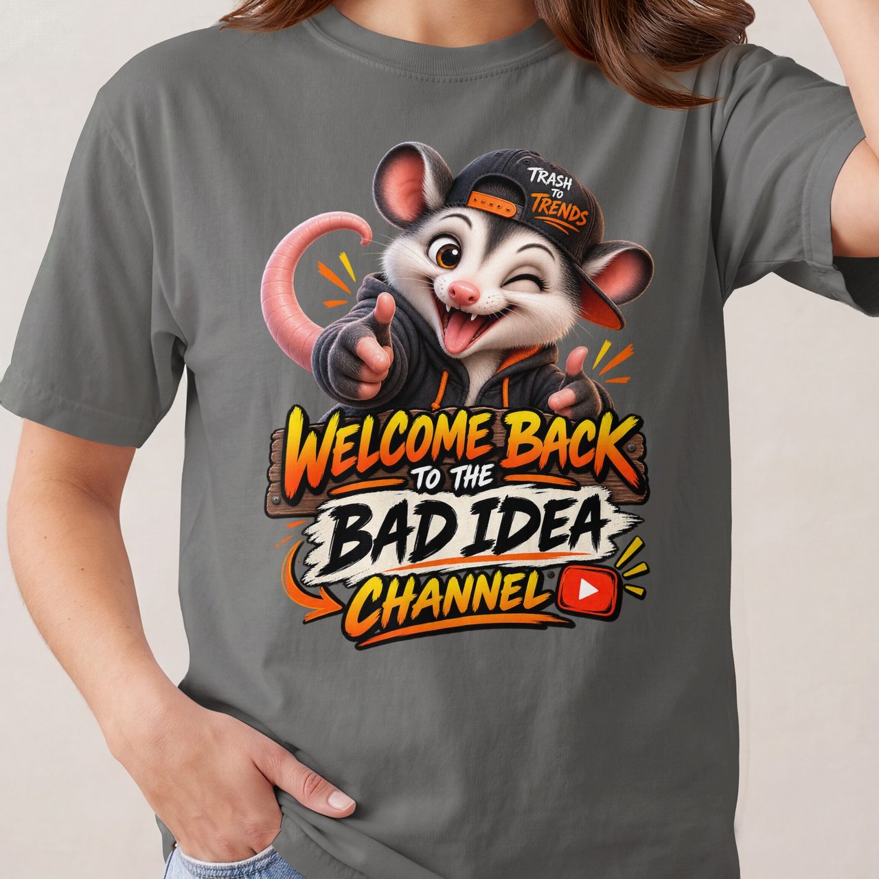 Bad Idea Channel Parker the Possum Tee