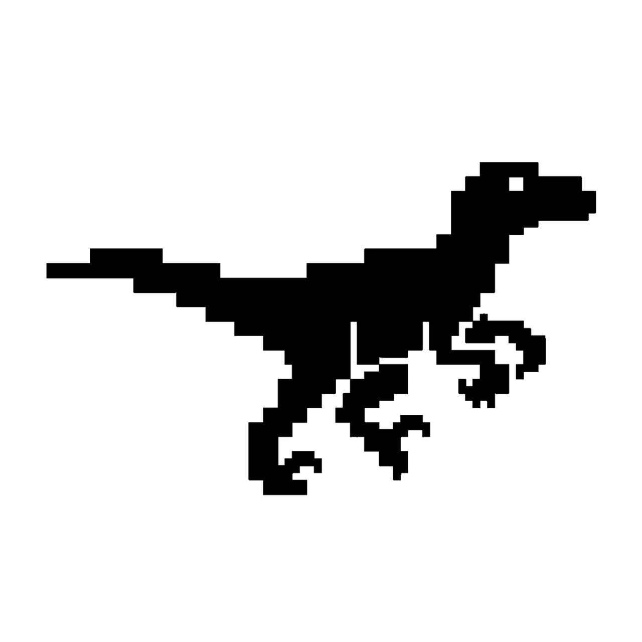 Pixel Dinosaur Hacker