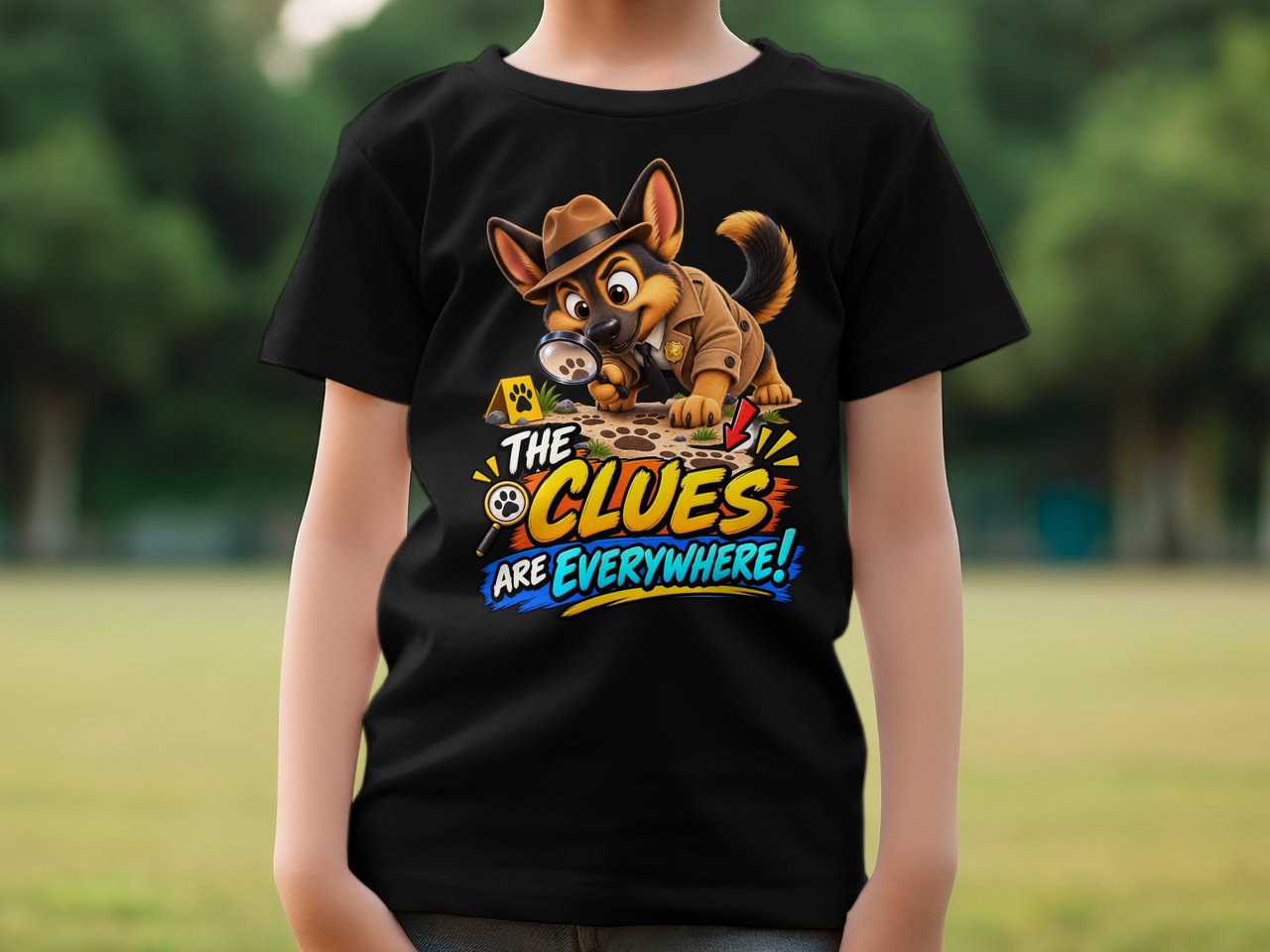 The Clues Detective Chase the Dog Tee