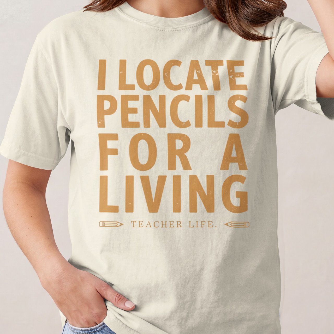 I Locate Pencils for a Living Funny Teacher Shirt, Educator Life Sweatshirt, Back to School Gift