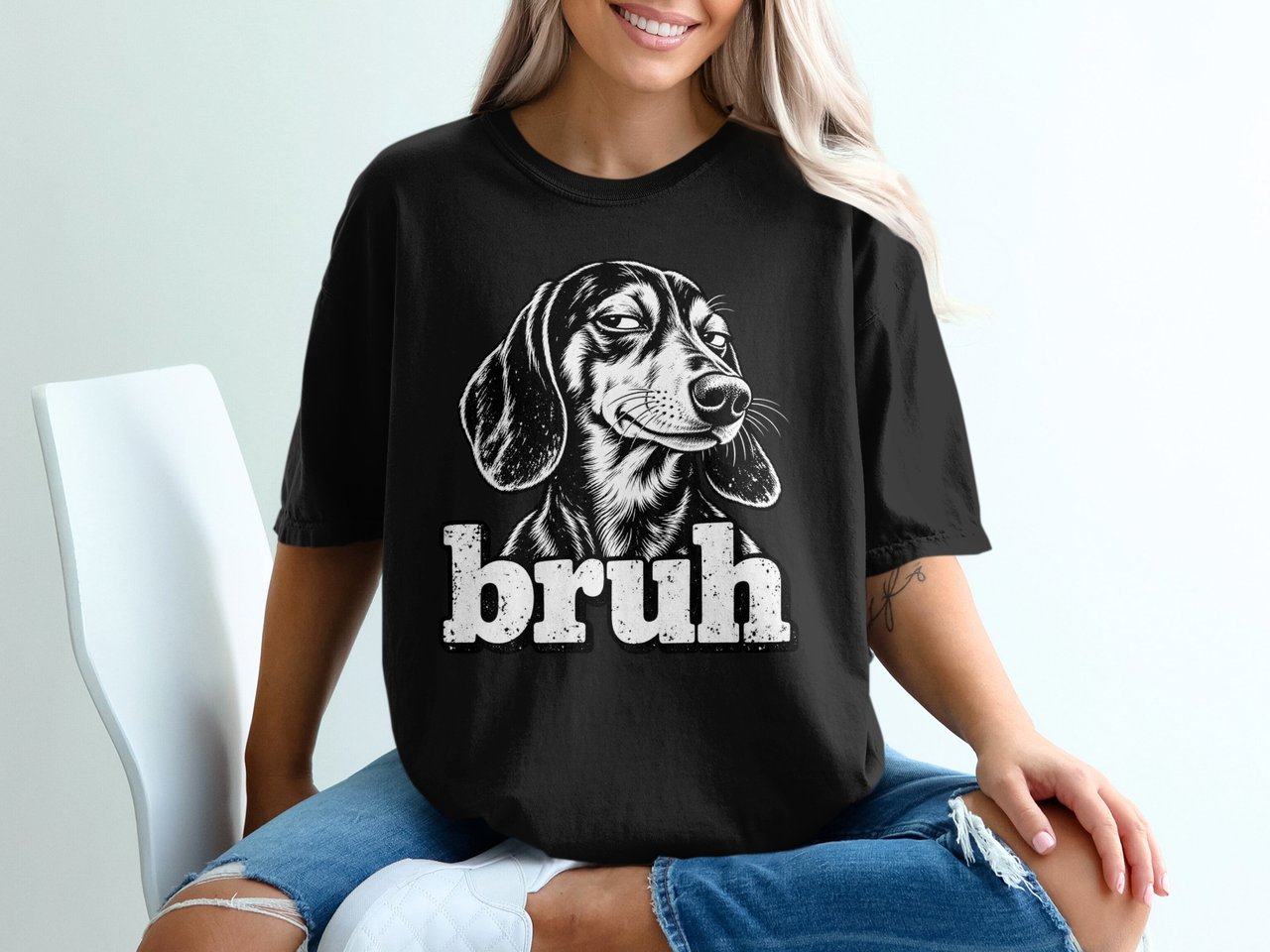 Bruh Dachshund Tee