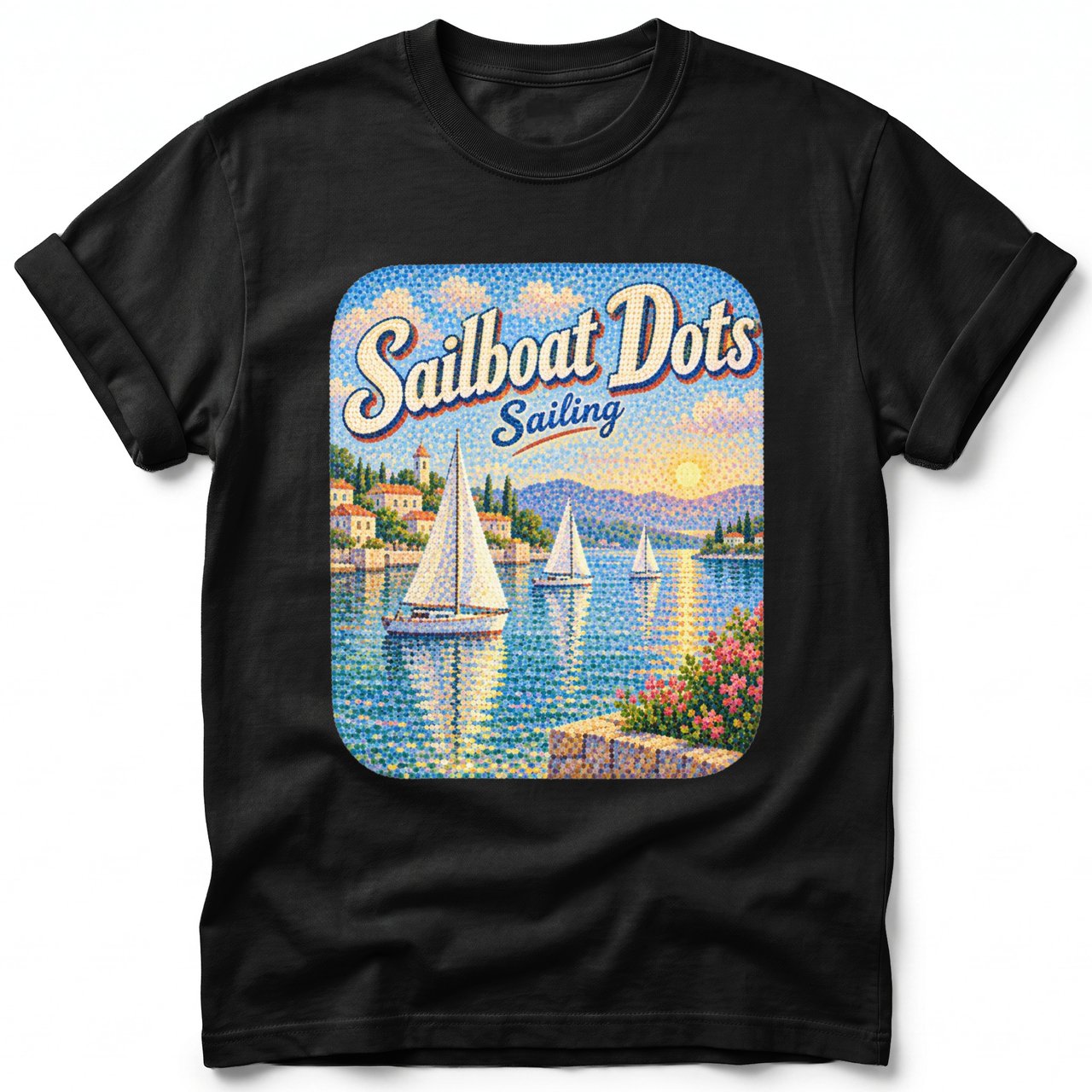 Sailboat Dots ~ Comfort Colors Premium Tee