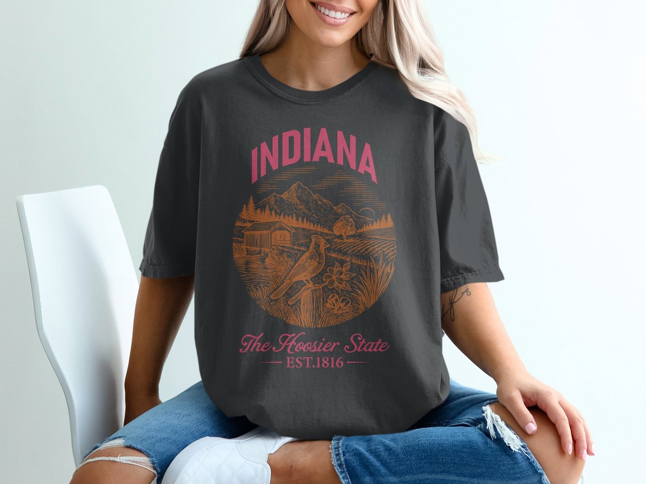 Indiana The Hoosier State EST.1816 T-Shirt