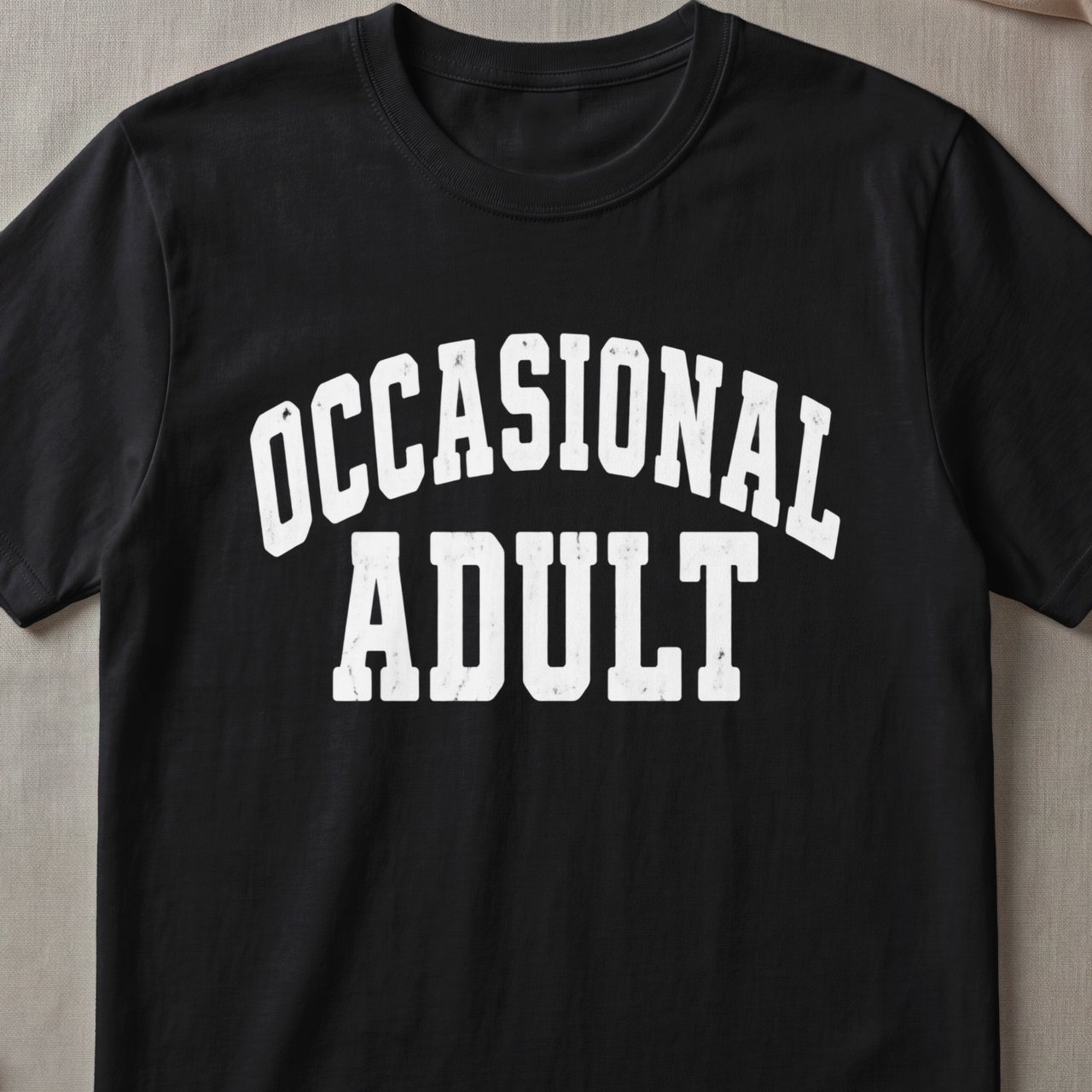 Occasional Adult Collegiate T-Shirt