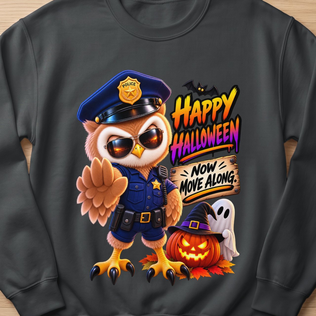 Officer Hoot the Owl Halloween Sweatshirt
