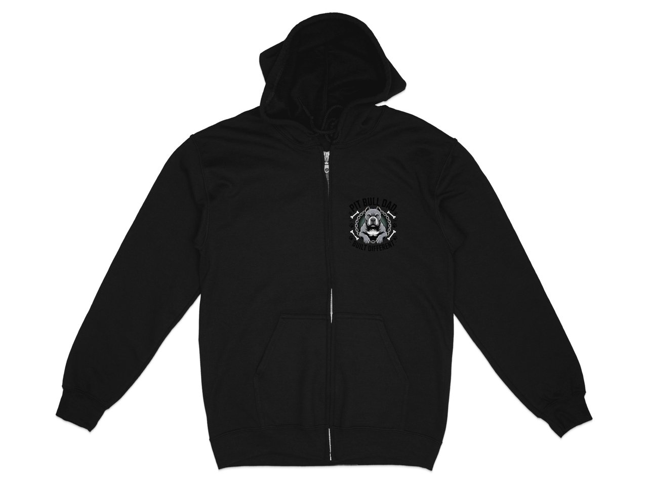 Pit Bull Dad Built Different Hoodie | Pittie Dad Gift | Pit Bull Lover Hoodie | Bully Breed Apparel
