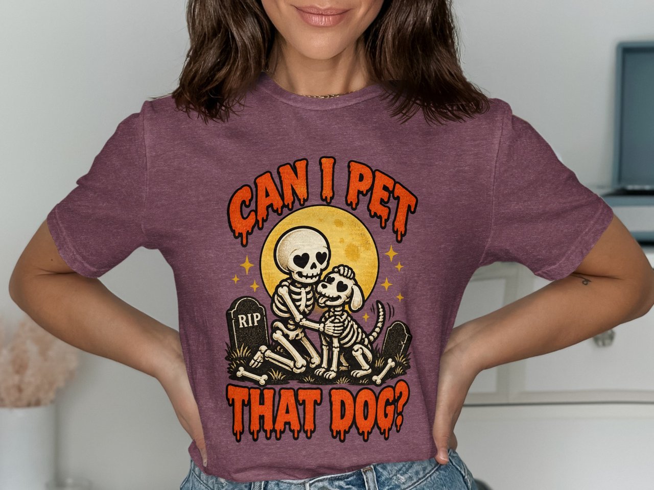 Can I Pet That Dog Skeleton Tee