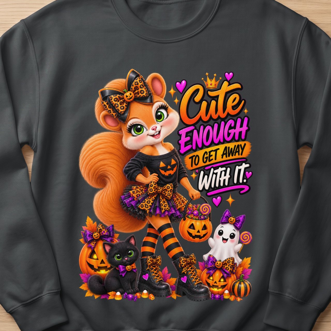 Halloween Sally the Squirrel Sweatshirt