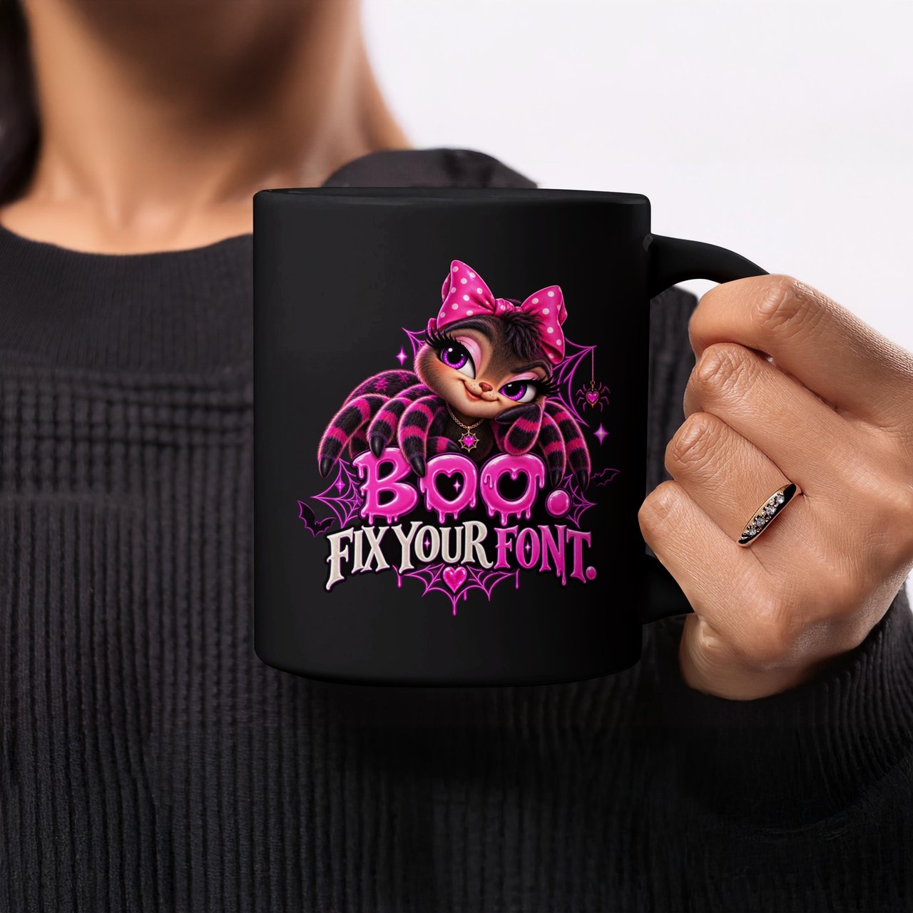 Boo Fix Your Font Mug