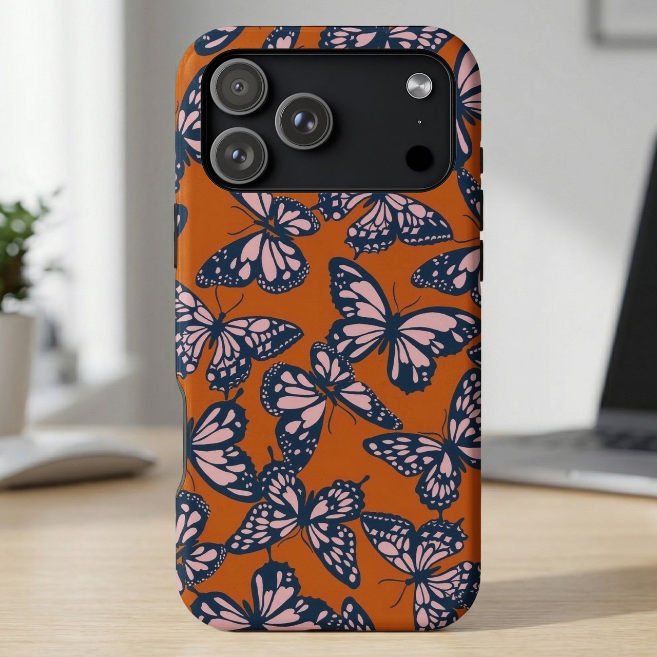 Vintage Butterfly Pattern MagSafe® Phone Case
