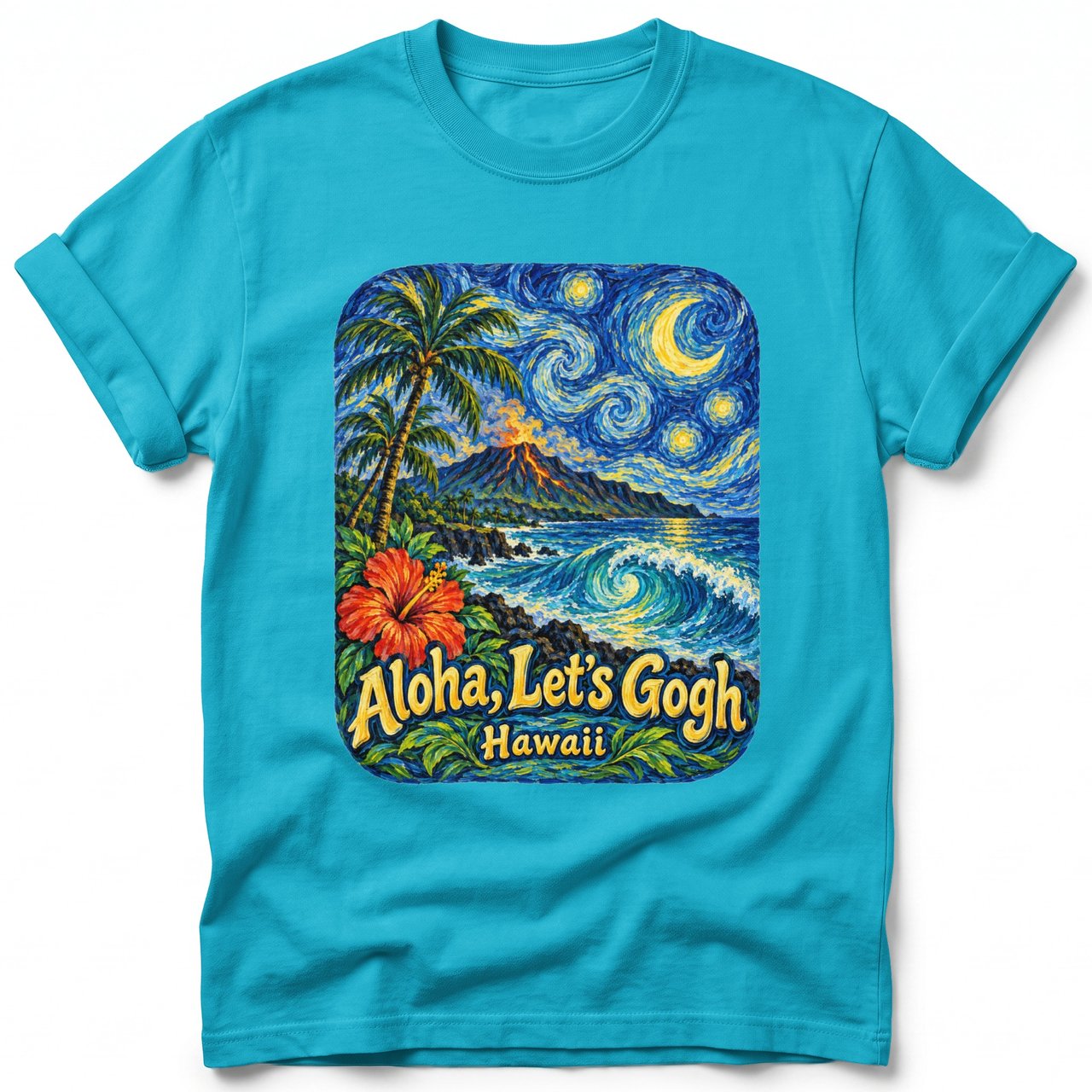 Aloha, Let's Gogh ~ Comfort Colors Premium Tee