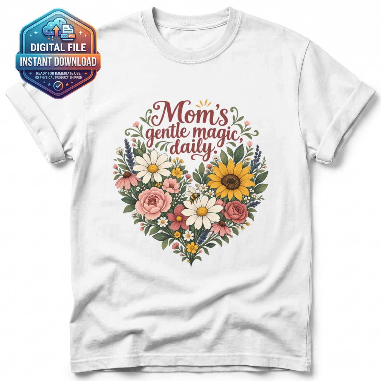 Mom's Gentle Magic Digital PNG