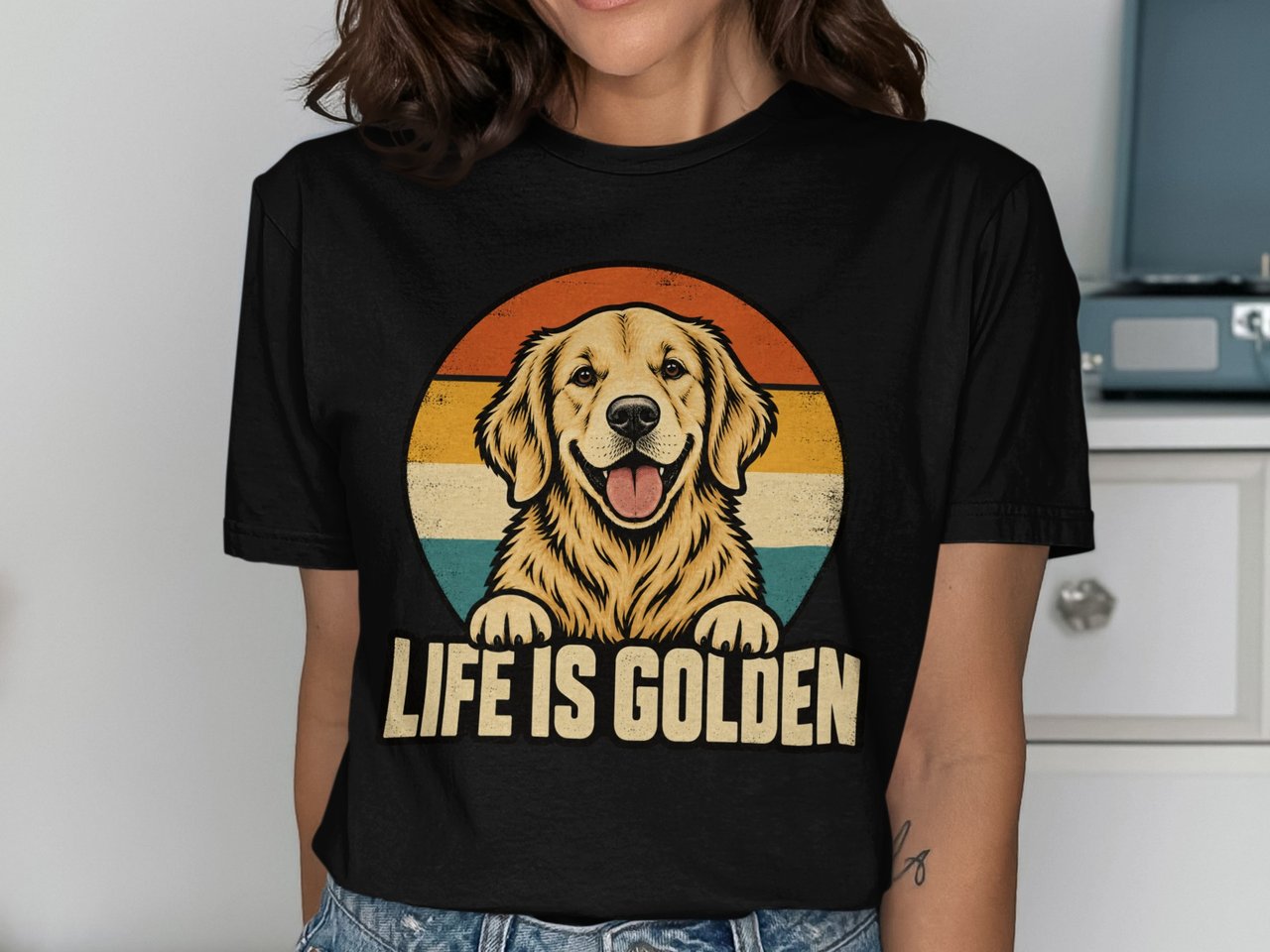 Life Is Golden Retriever Tee