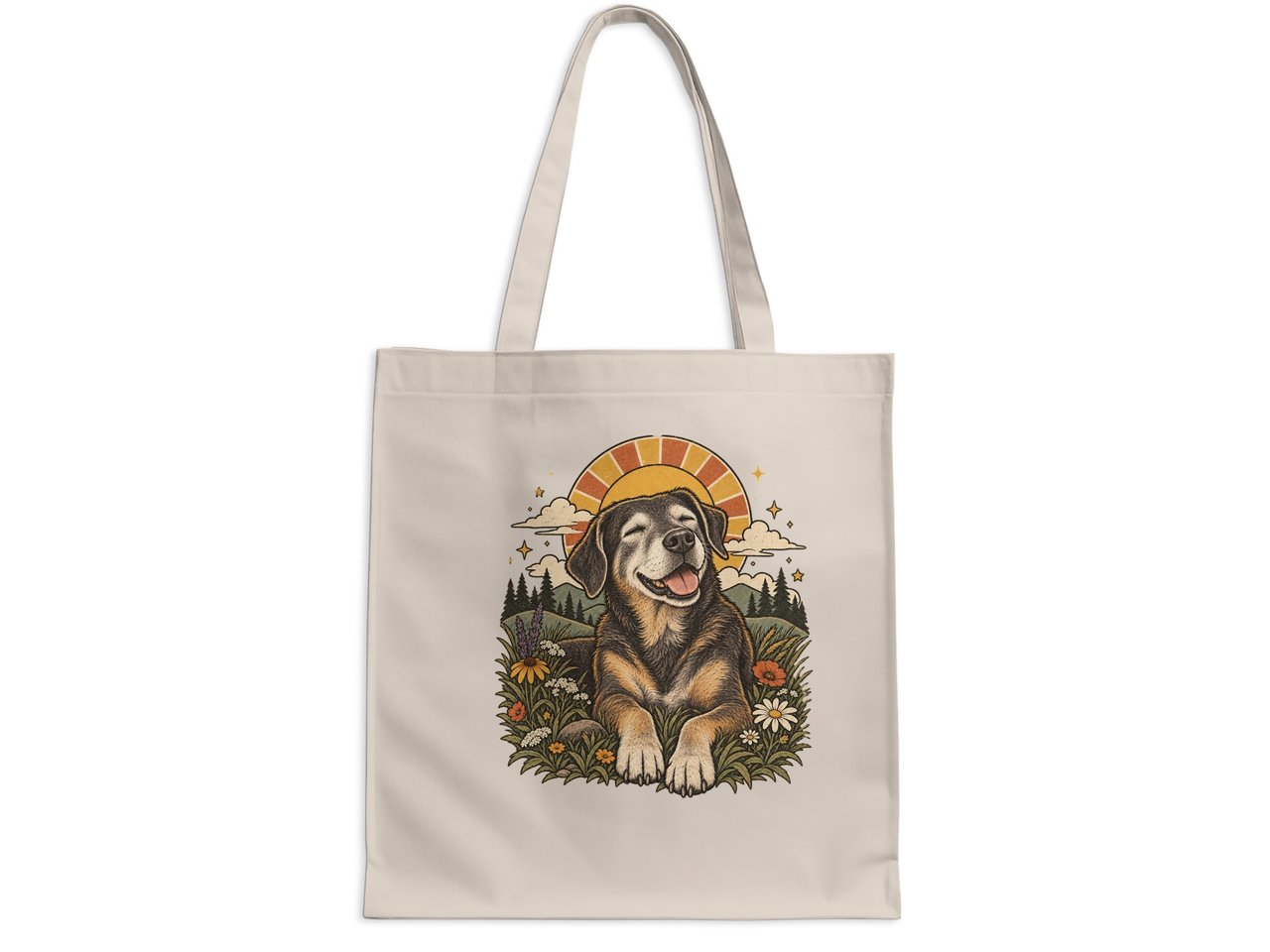 Happy Sunshine Dog Tote