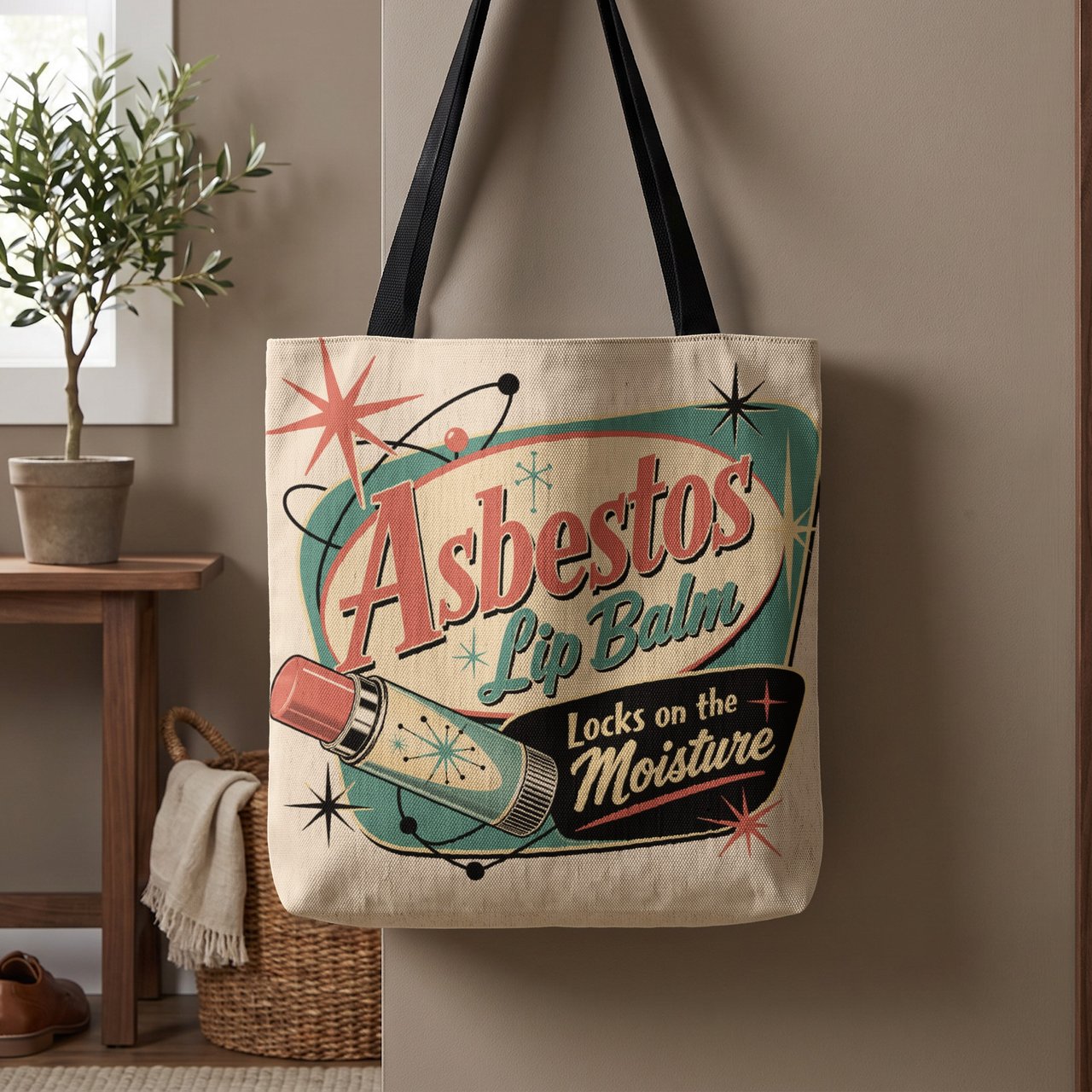 Asbestos Lip Balm Tote Bag