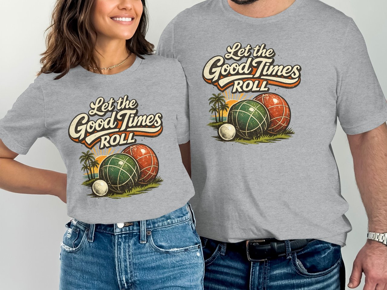 Good Times Roll" Bocce Beach Vintage T-Shirt