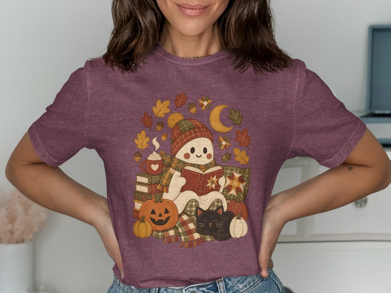 Cozy Reading Ghost Tee