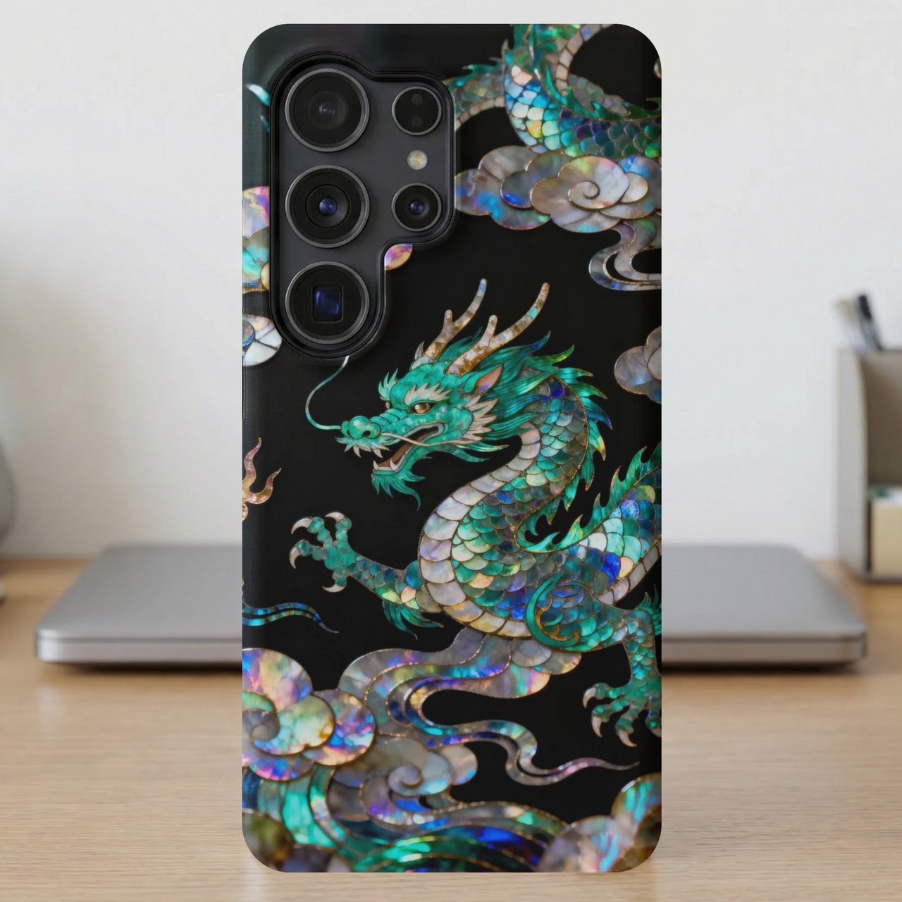 Mother of Pearl Dragon MagSafe® Phone Case