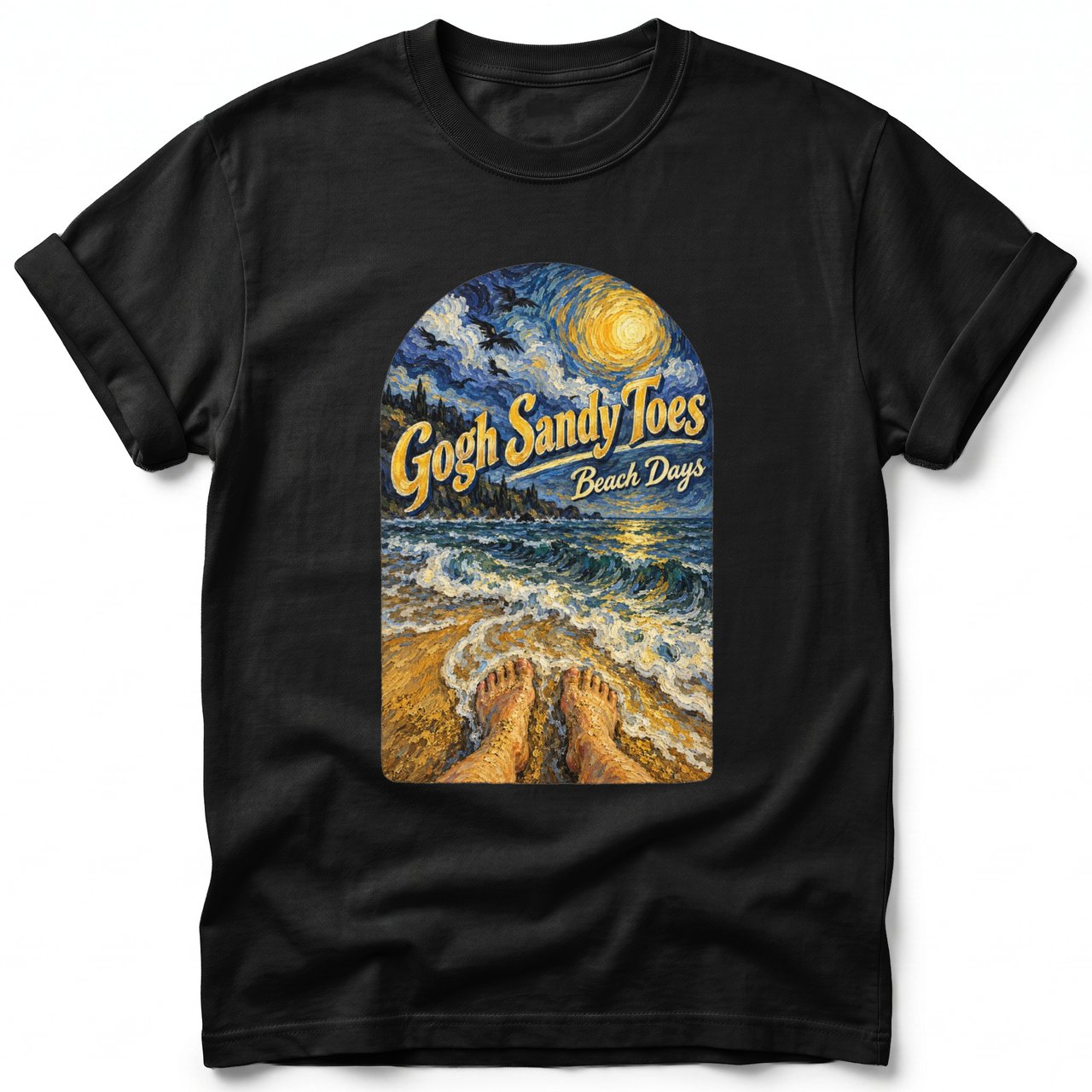 Gogh Sandy Toes ~ Comfort Colors Premium Tee